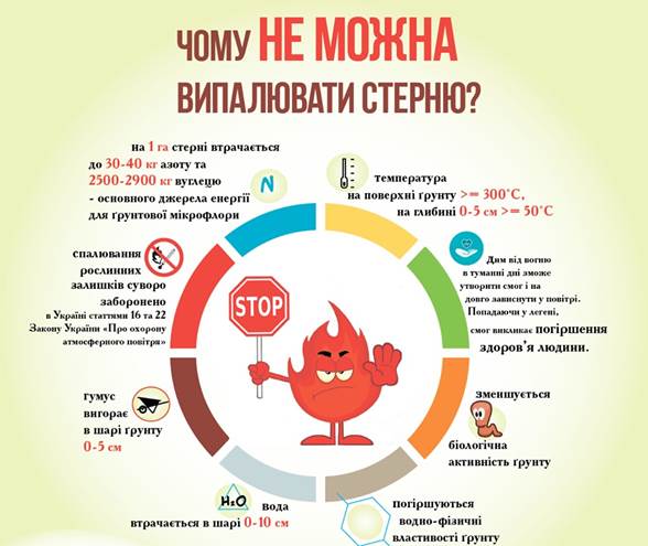 Спалювання стерні – шкода довкіллю | ДП "Бібрський лісгосп"